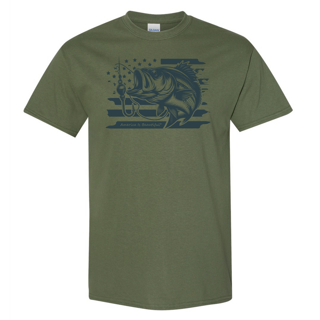 Bass and Flag Graphic Tee 2.0 from America The Beautiful®