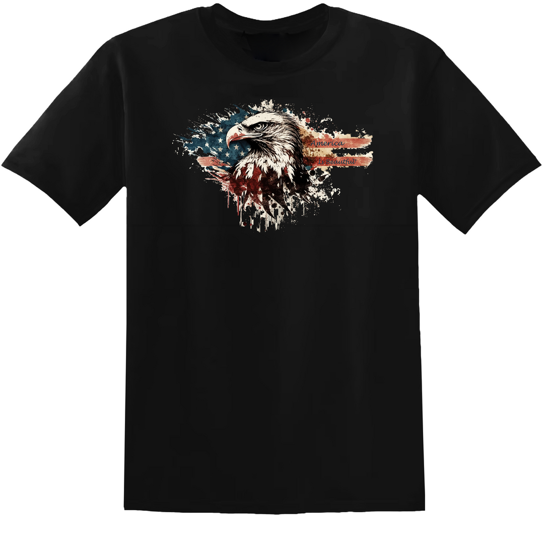American Flag and Eagle Message Tee 4.0 from America The Beautiful®