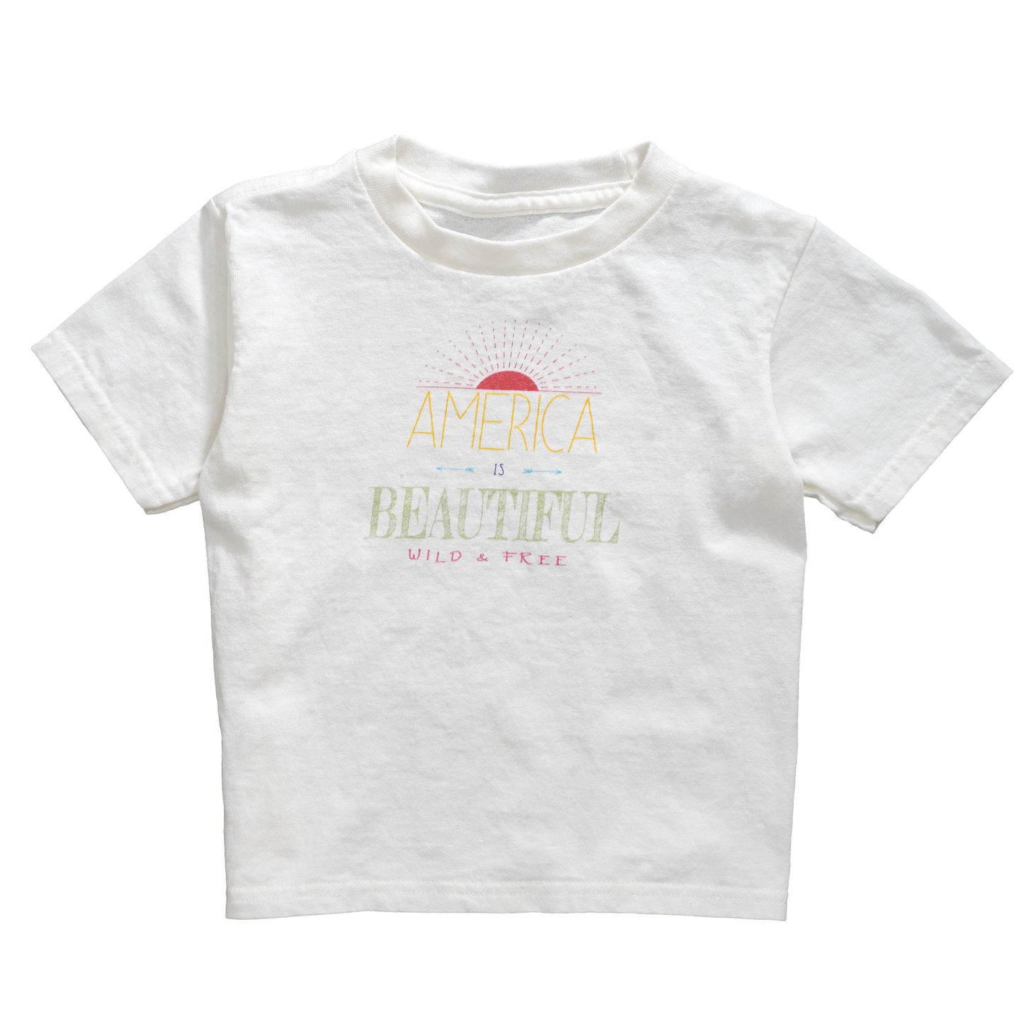 America Is Beautiful Wild & Free Sunrise Toddler’s Graphic T-shirt
