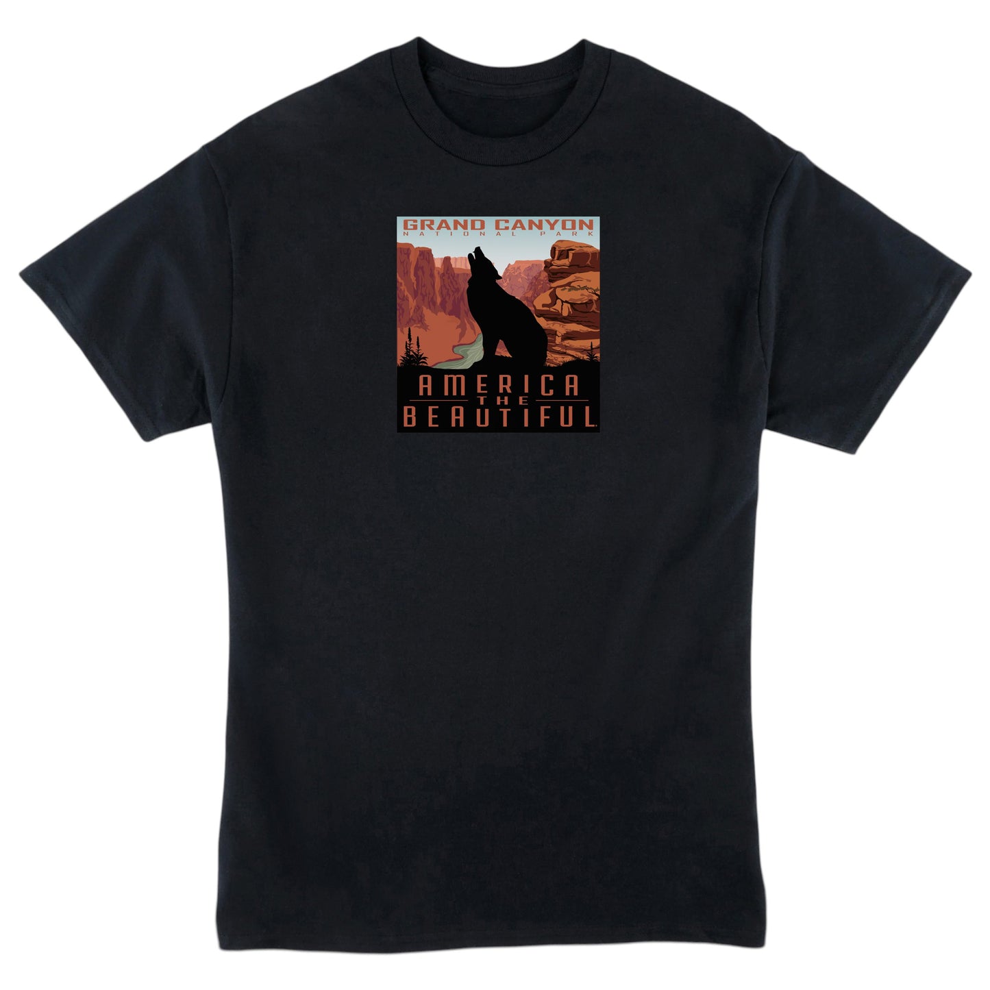America The Beautiful® Grand Canyon National Park Coyote Mens Graphic Tee