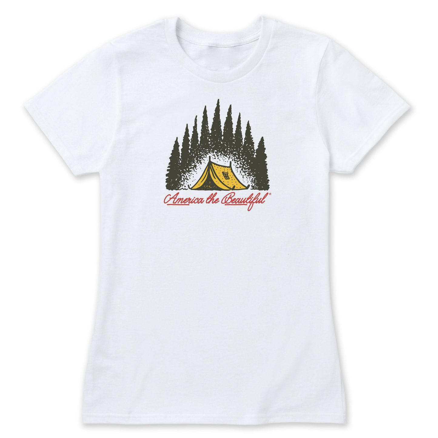 Great Outdoors Camp America The Beautiful® Womens Short Sleeve Tee