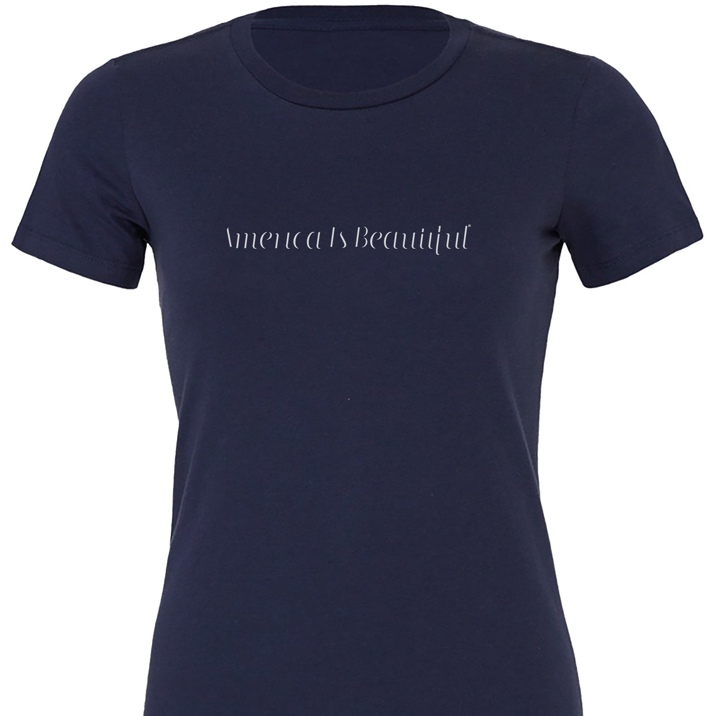 Classy 3.0 America Is Beautiful Womens Short Sleeve Message Tee