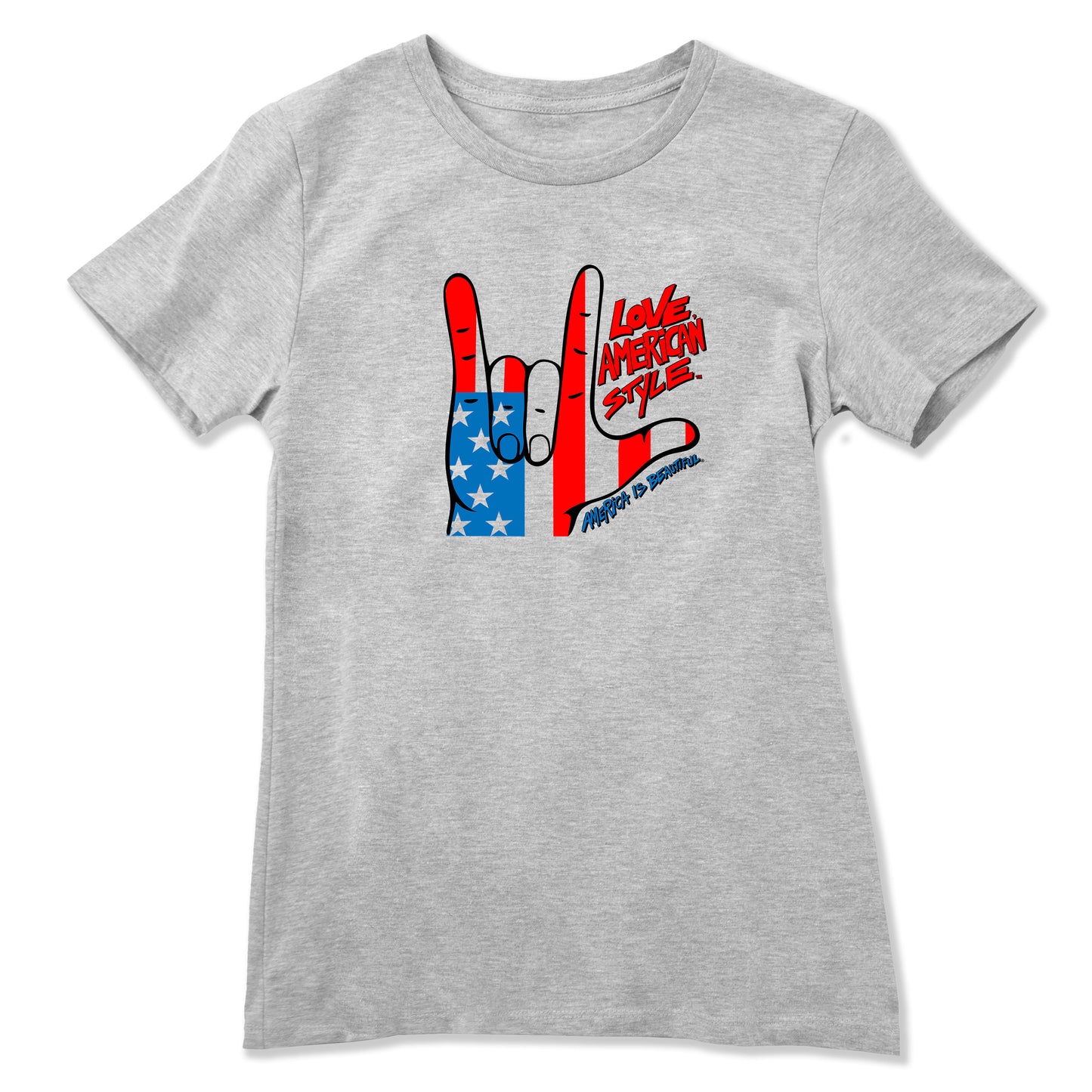 The I Love You! Womens Message Tee by America Is Beautiful