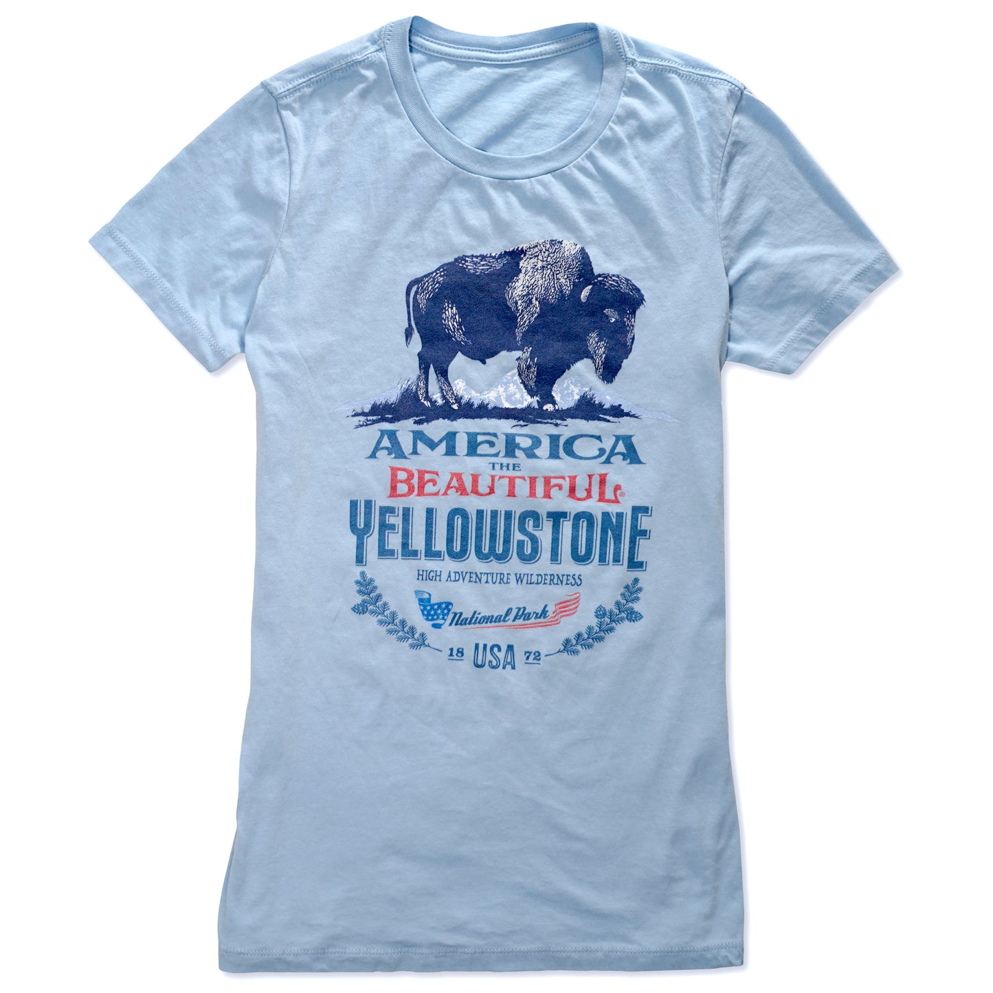 America The Beautiful® Yellowstone National Park Buffalo Womens Graphic Tee