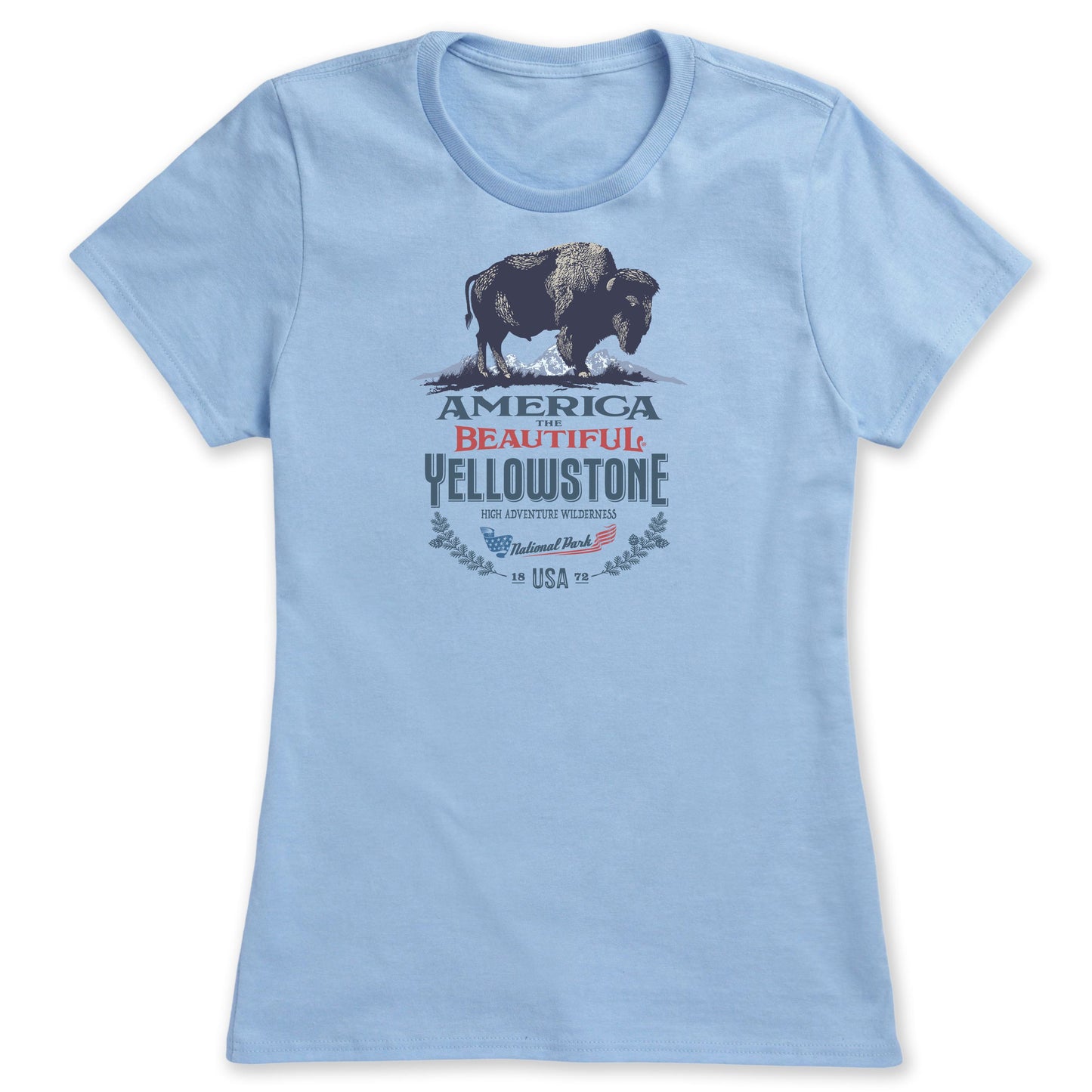 America The Beautiful® Yellowstone National Park Buffalo Womens Graphic Tee