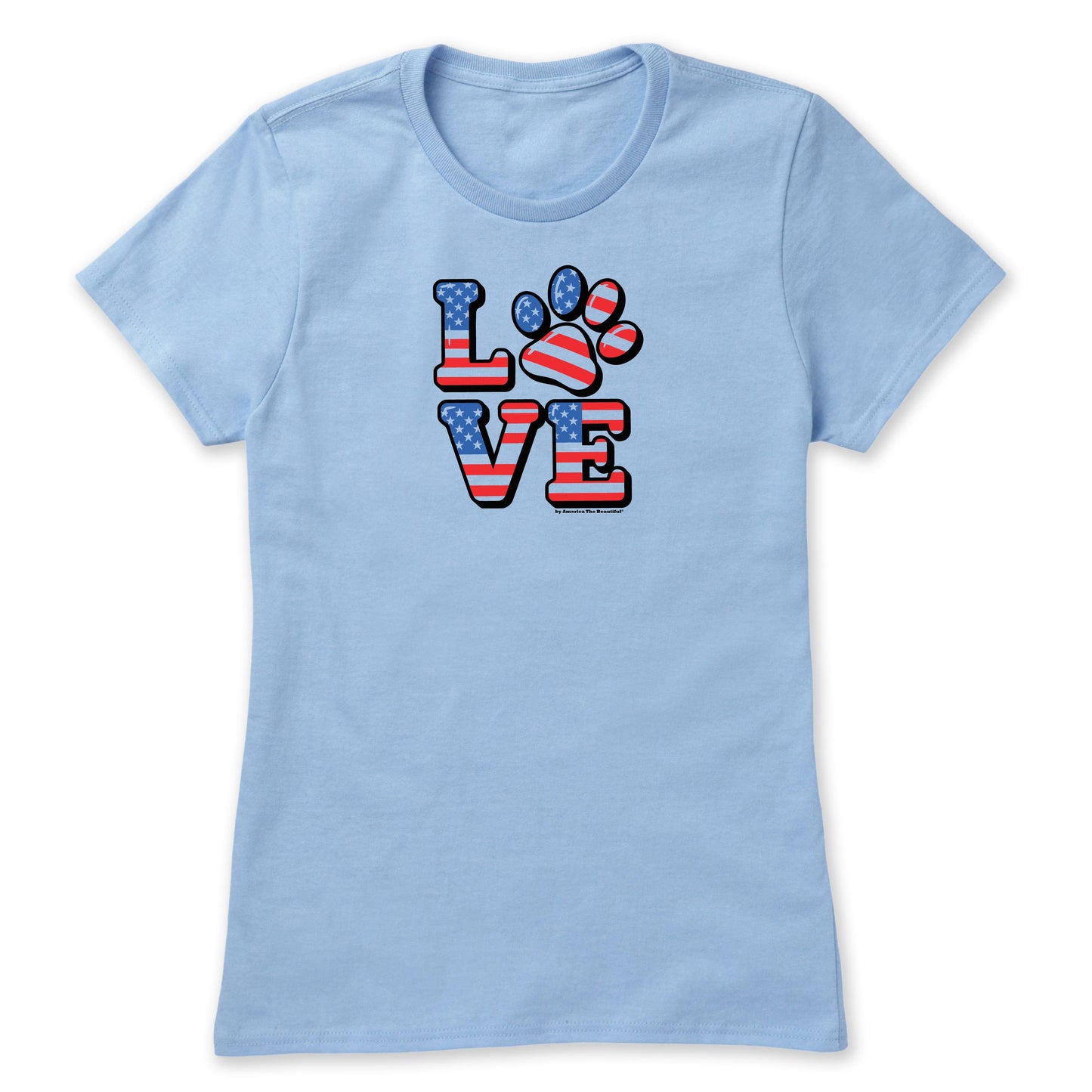 Love Square Dog Paw Print from America The Beautiful®