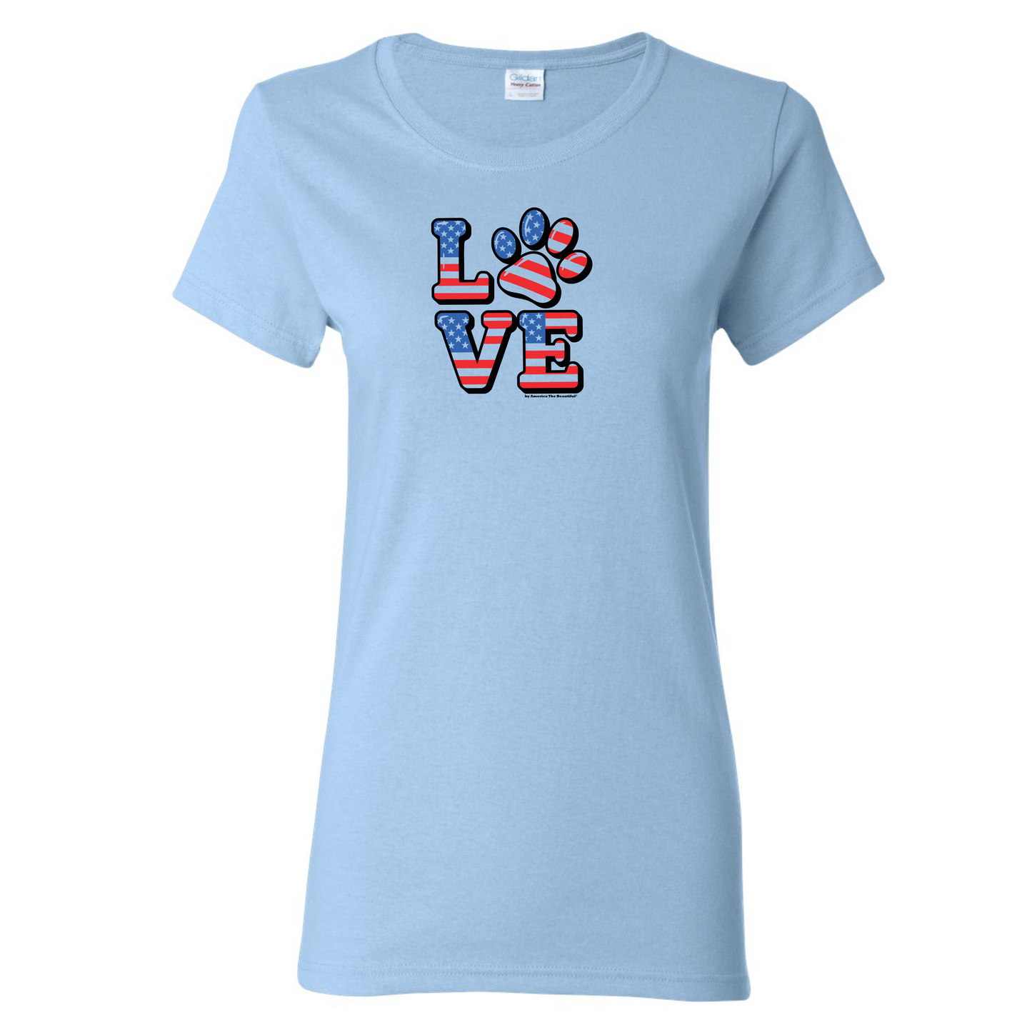 Love Square Dog Paw Print from America The Beautiful®
