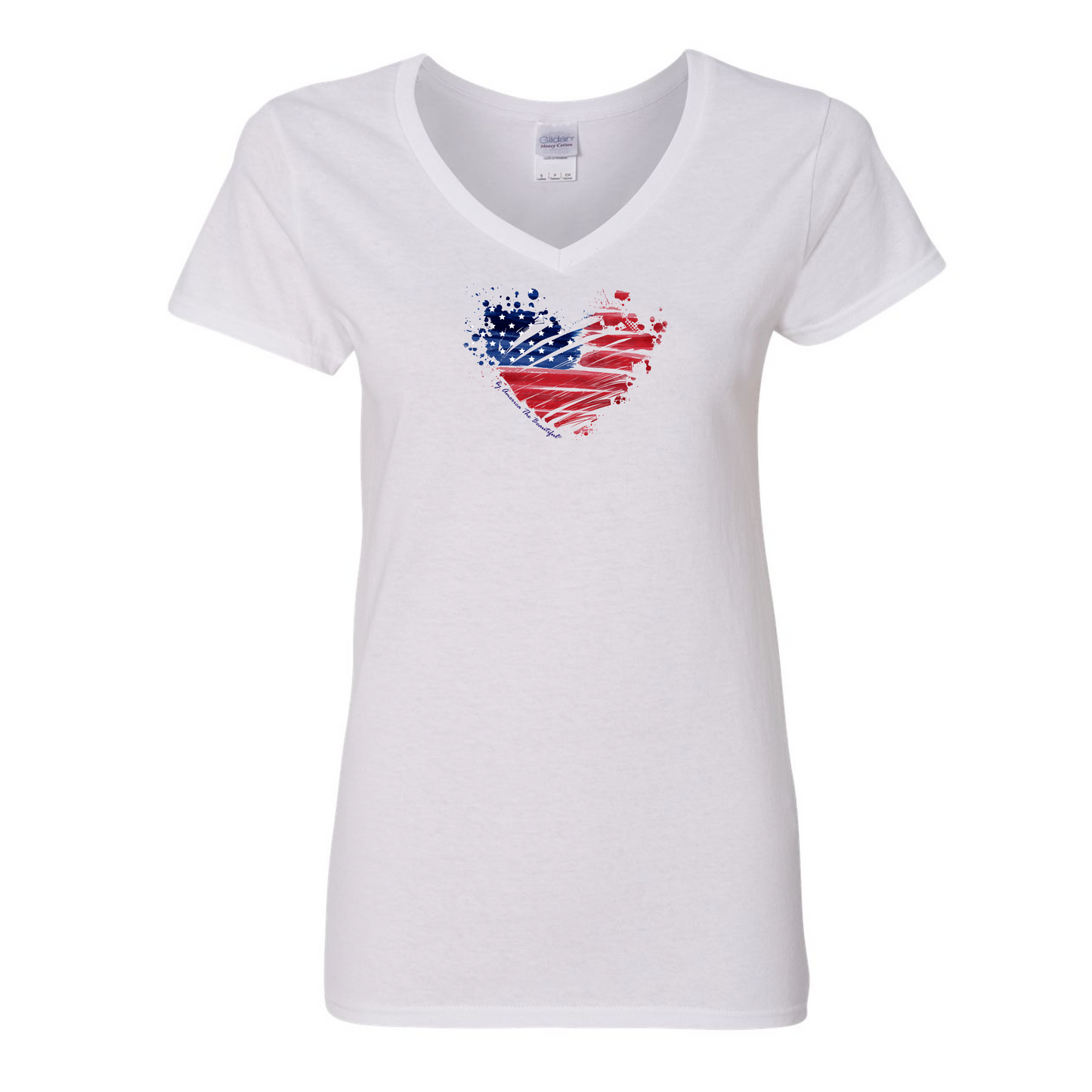 American Flag Heart Graphic Tee 3 from America The Beautiful®