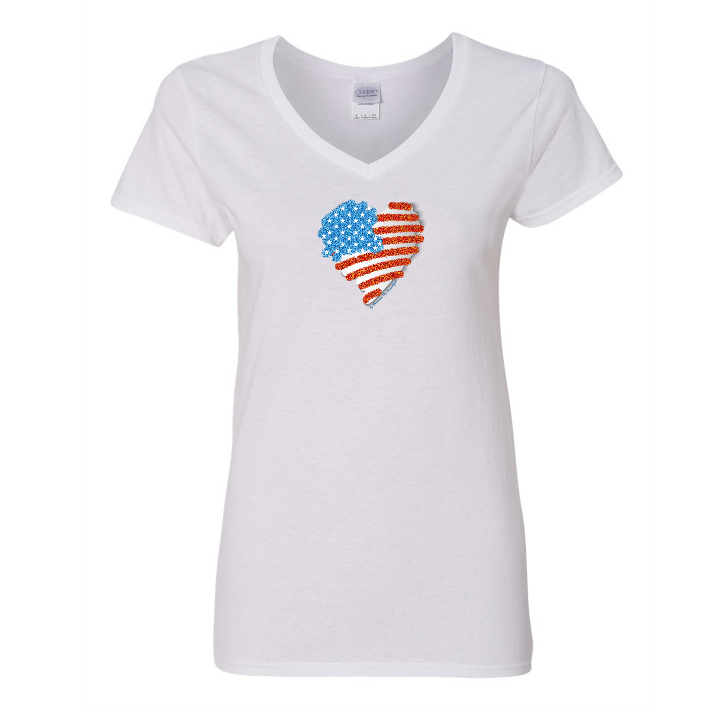 American Flag Heart Graphic Tee 2 from America The Beautiful®