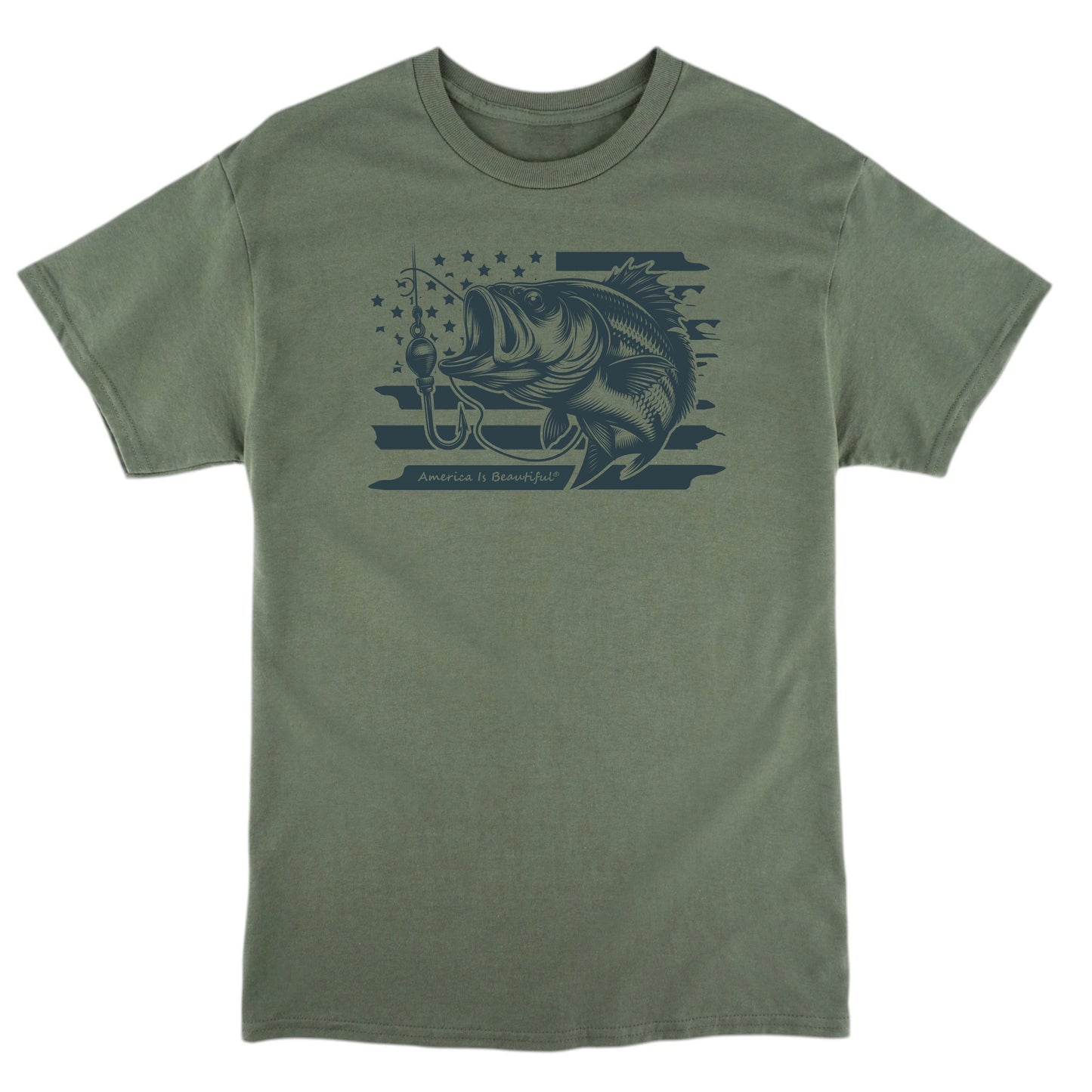 Bass and Flag Graphic Tee 2.0 from America The Beautiful®