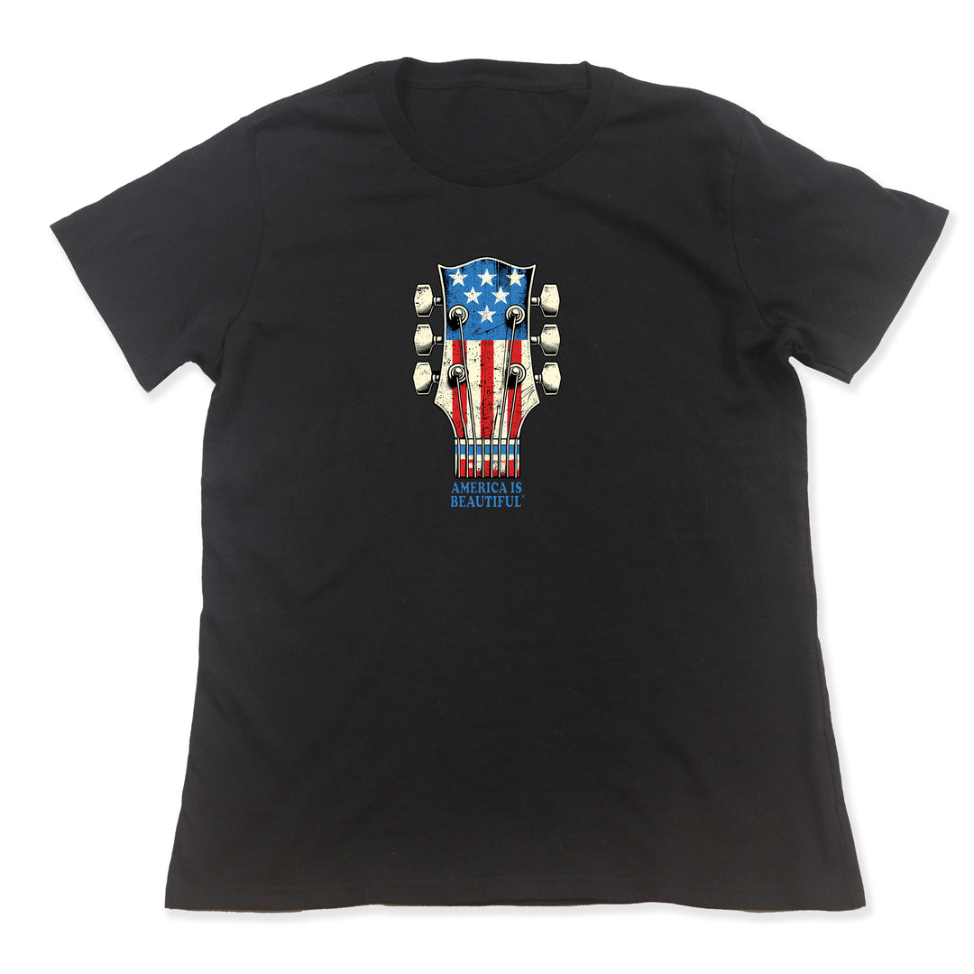 Headstock Patriot American Flag Graphic Tee