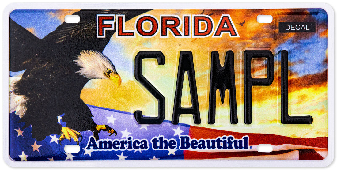 America The Beautiful® motor vehicle specialty license plate available in Florida!