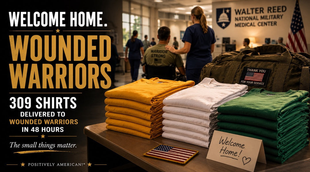 48-Hour Mission: 309 T-Shirts to Walter Reed for Wounded Troops