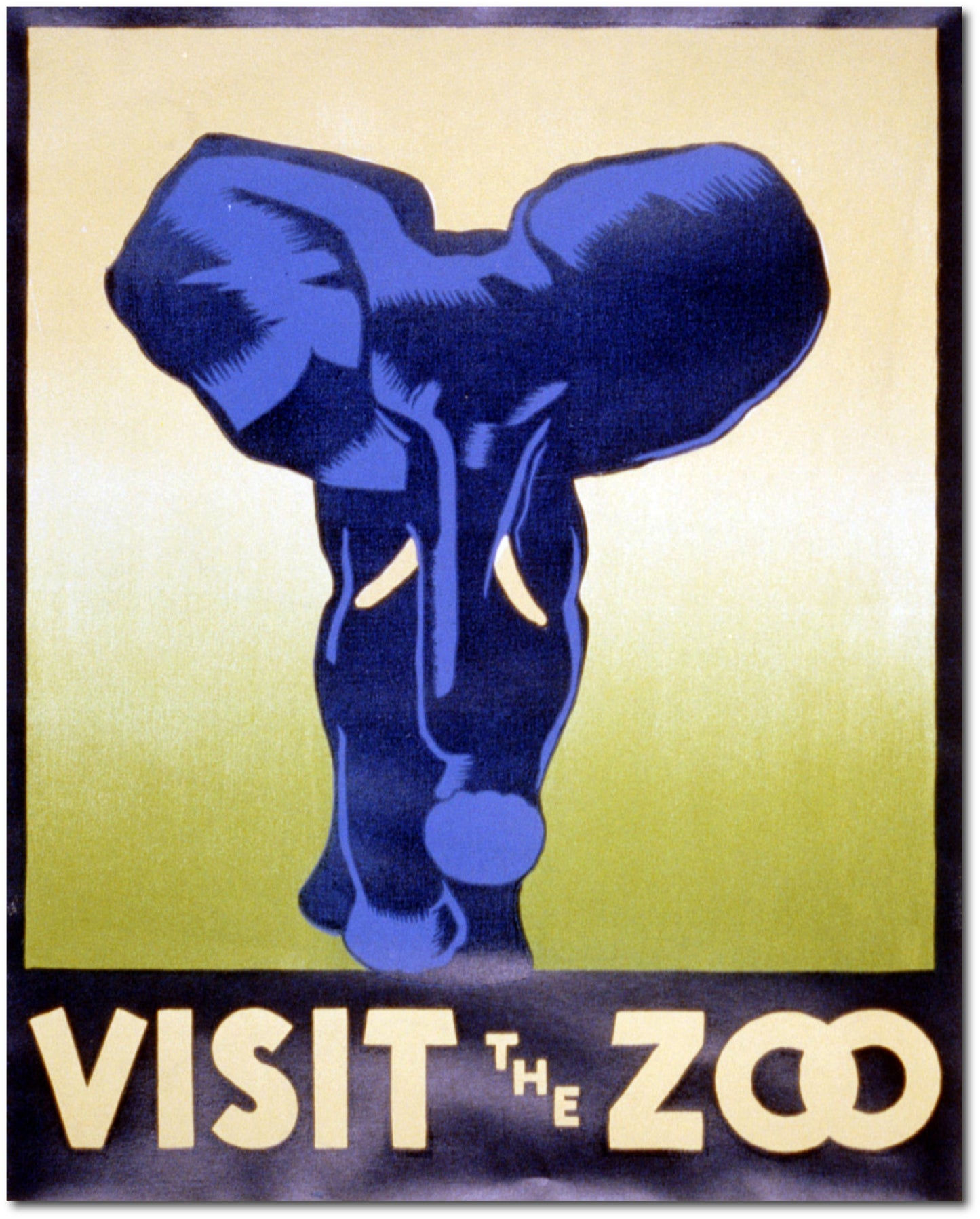 America The Beautiful™ Wall Poster – Visit The Zoo Elephant