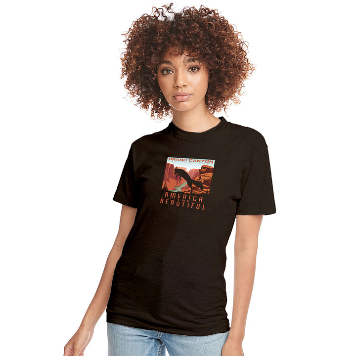 America The Beautiful® Grand Canyon National Park Jumping Fox Women Graphic Tee