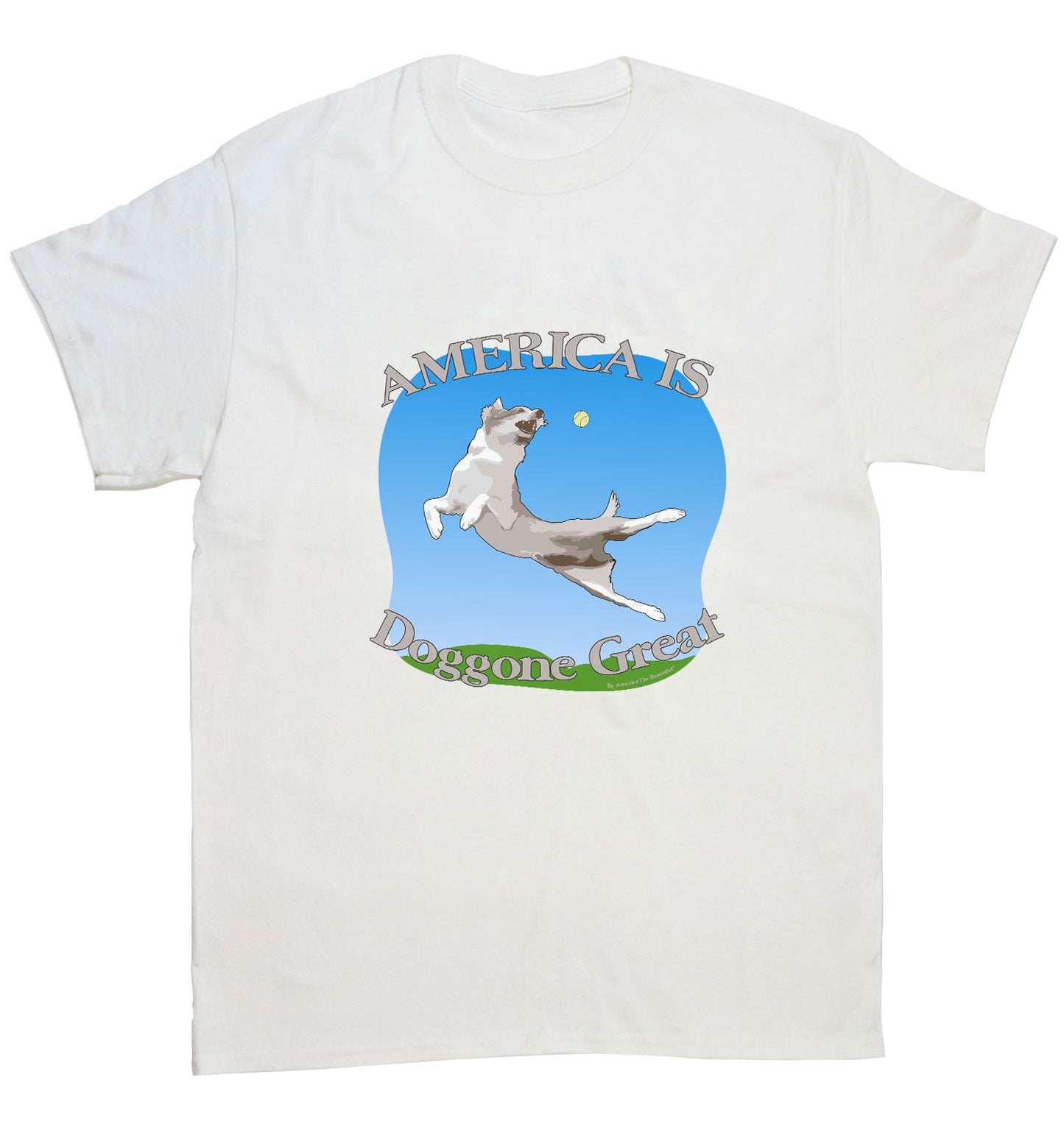 America Is Doggone Great! Dog Mens Tee by America The Beautiful®