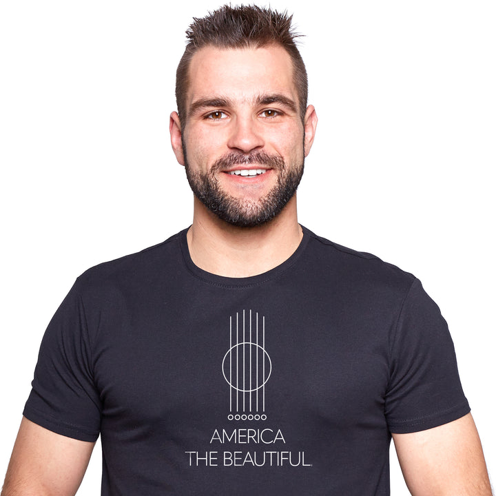 Clean Strings Guitar Graphic Mens Tee by America The Beautiful®