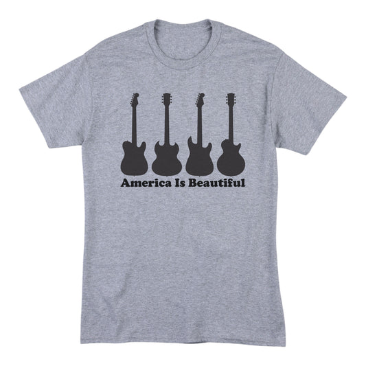 Four Set Guitar Mens Tee by America Is Beautiful®