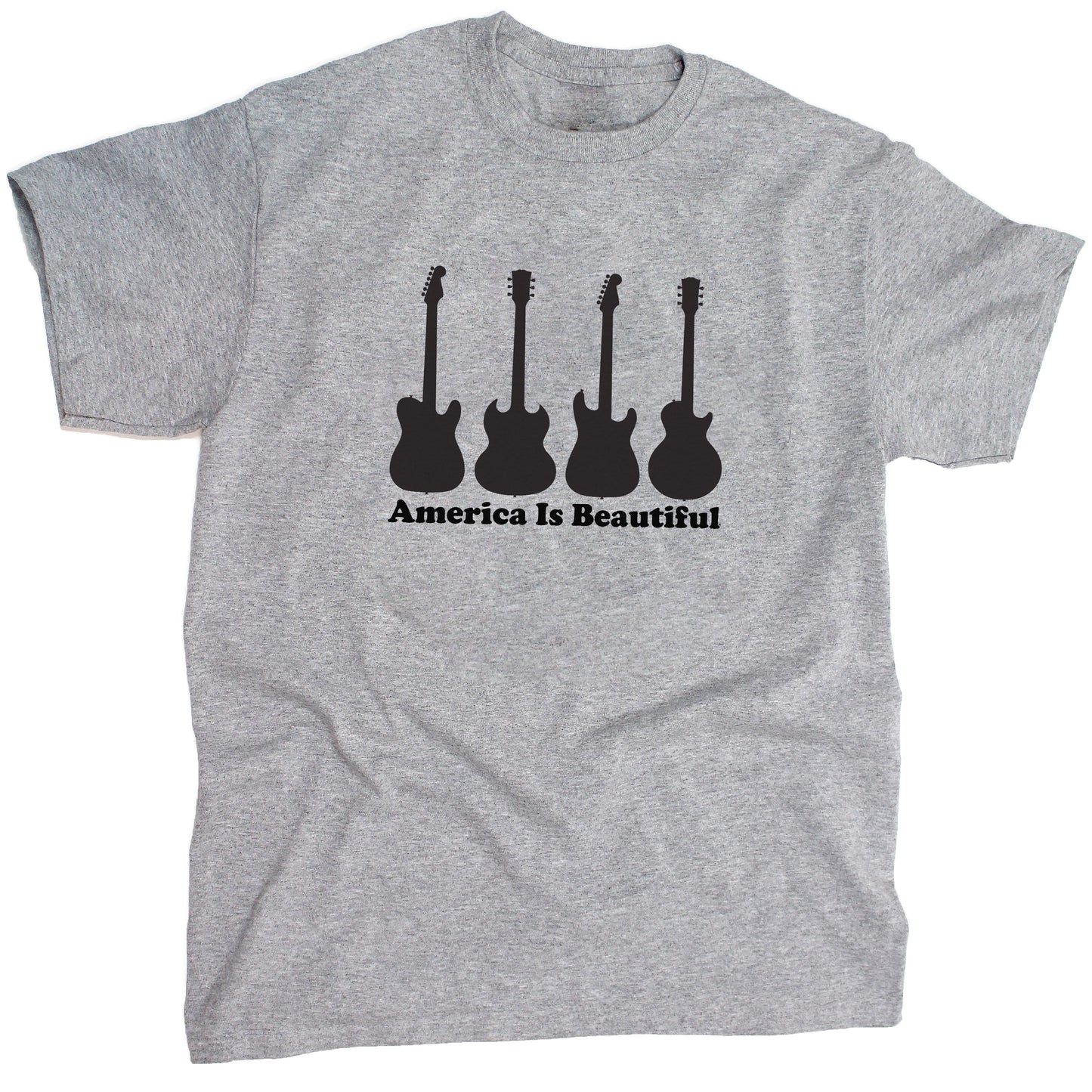 Four Set Guitar Mens Tee by America Is Beautiful®