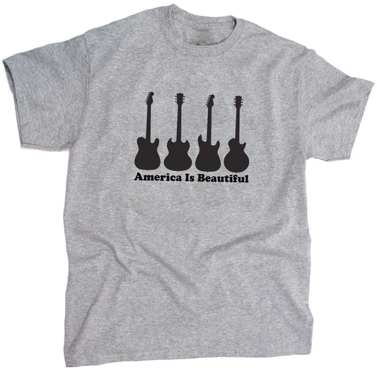 Four Set Guitar Mens Tee by America Is Beautiful®