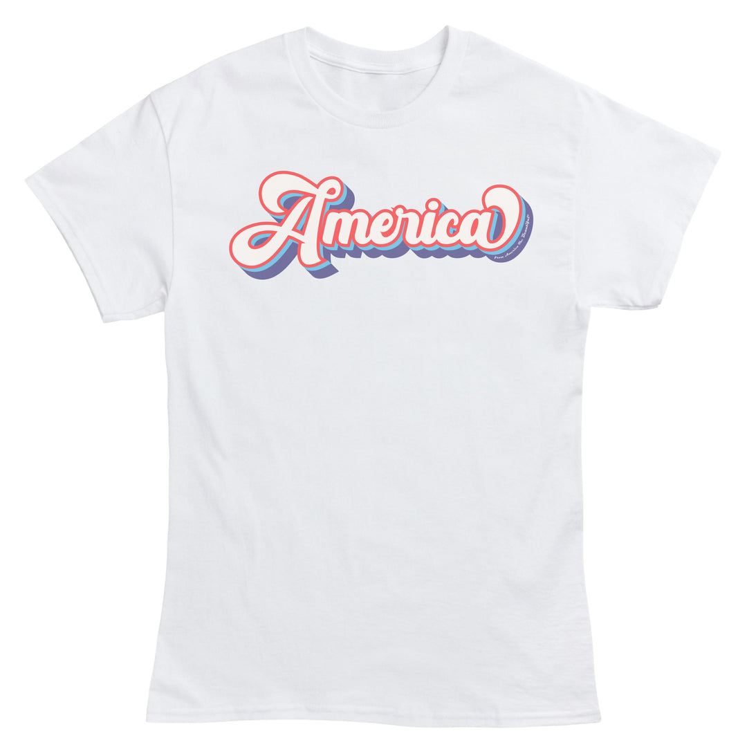 White t-shirt with &