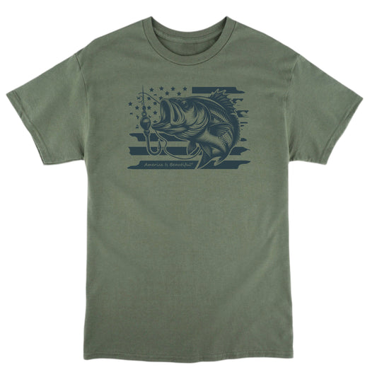 Bass and Flag Graphic Tee 2.0 from America The Beautiful®