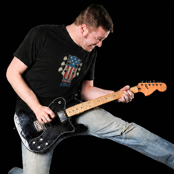 Headstock Patriot American Flag Graphic Tee from America The Beautiful® - M
