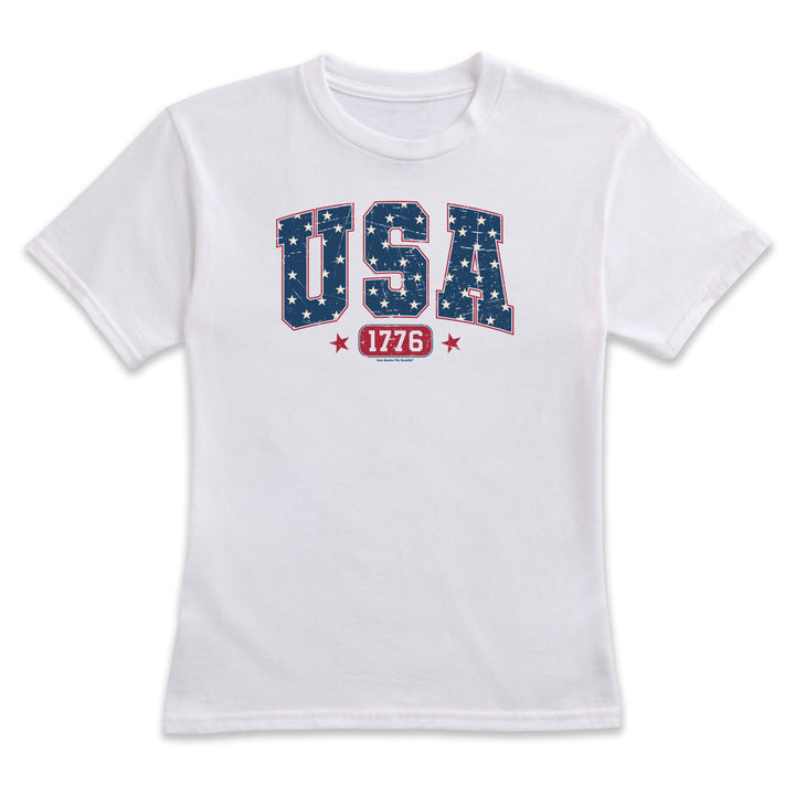 White t-shirt with &