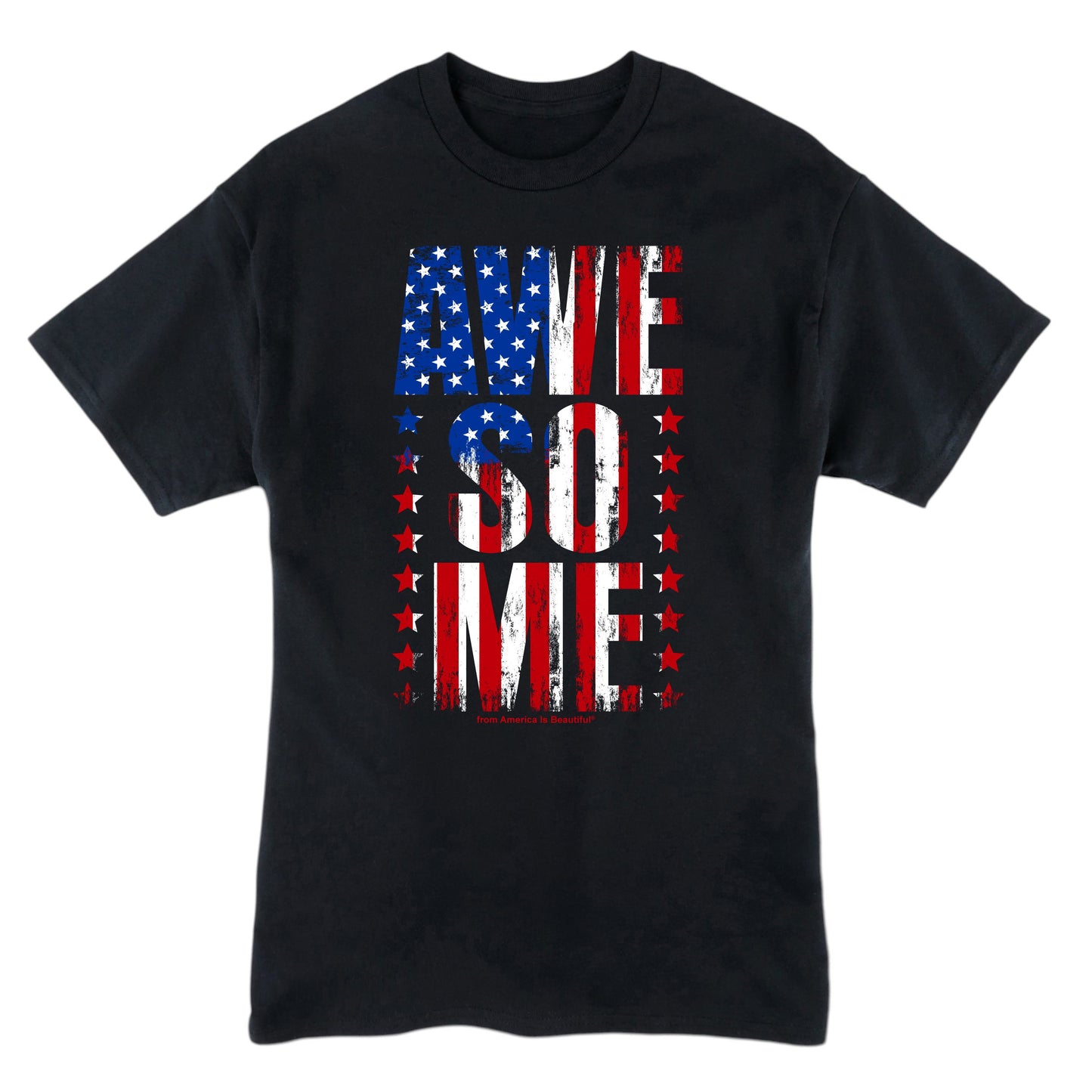 Awesome Message Tee 1.0 in Red White and Blue by America Is Beautiful®