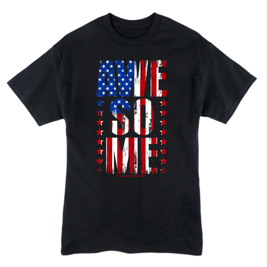 Awesome Message Tee 1.0 in Red White and Blue by America Is Beautiful®