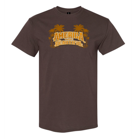 America The Beautiful® Beach and Palm Trees Graphic Tee