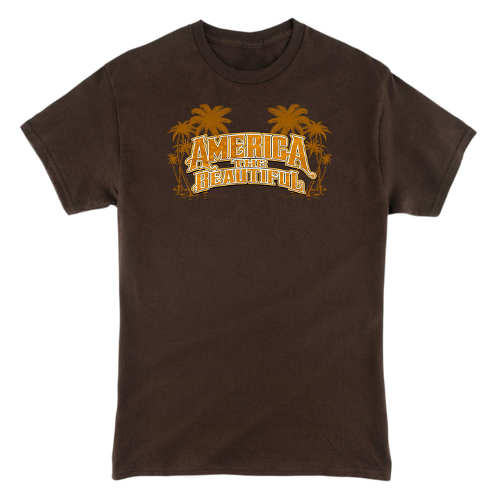Brown t-shirt with &