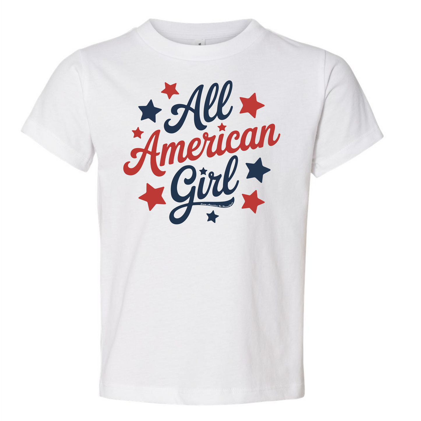 All American Girl Message Tee 1 - 2T