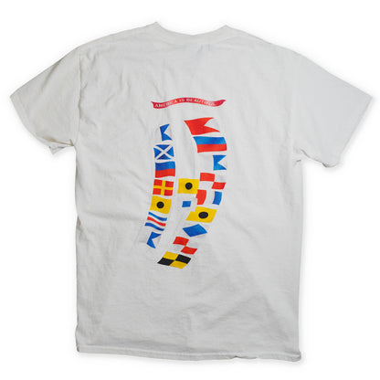 America The Beautiful Nautical Flags Mens Short Sleeve T-shirt
