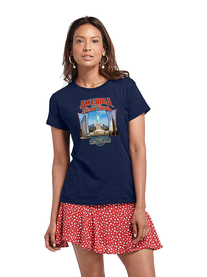 America The Beautiful® New York City NYC Icon Womens Graphic Tee