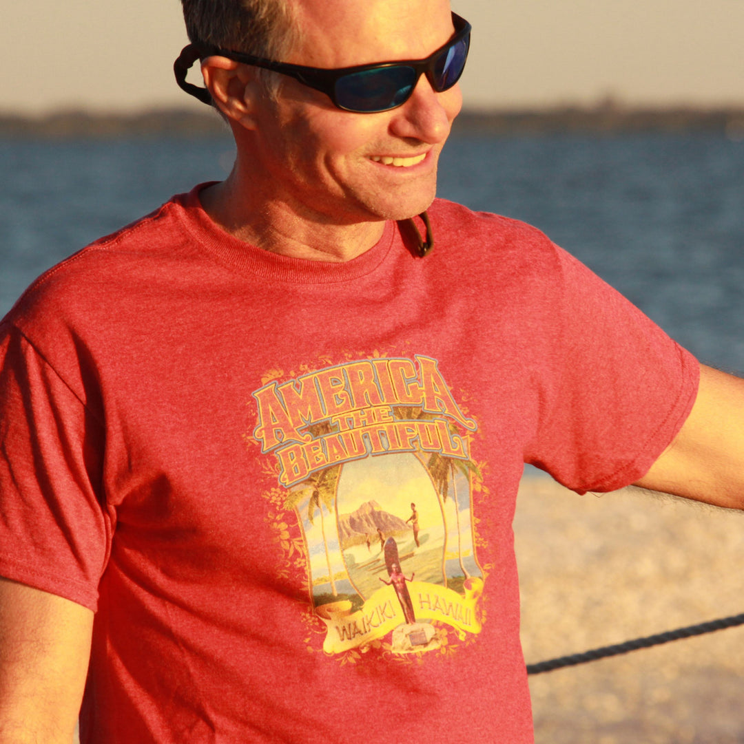 Hawaii Icon Mens Graphic Tee by America The Beautiful®