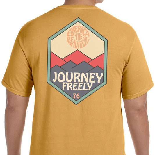 Journey Freely Sunrise Men T-Shirt by America The Beautiful®