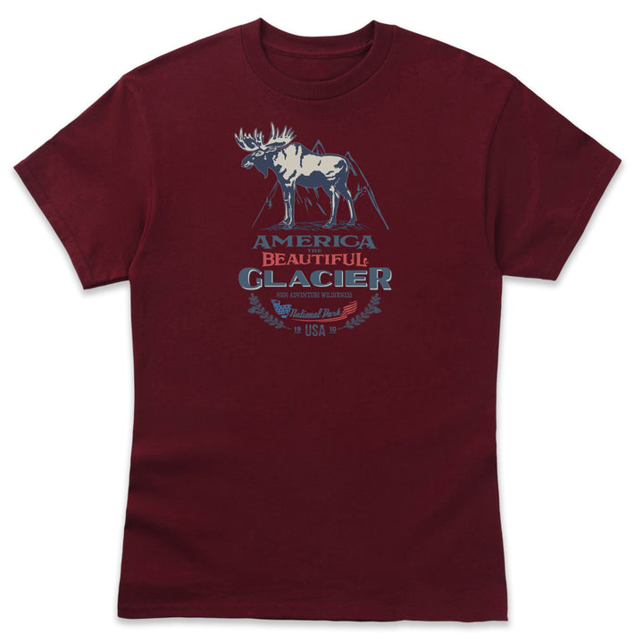 America The Beautiful® Glacier National Park Bull Moose Mens Graphic Tee
