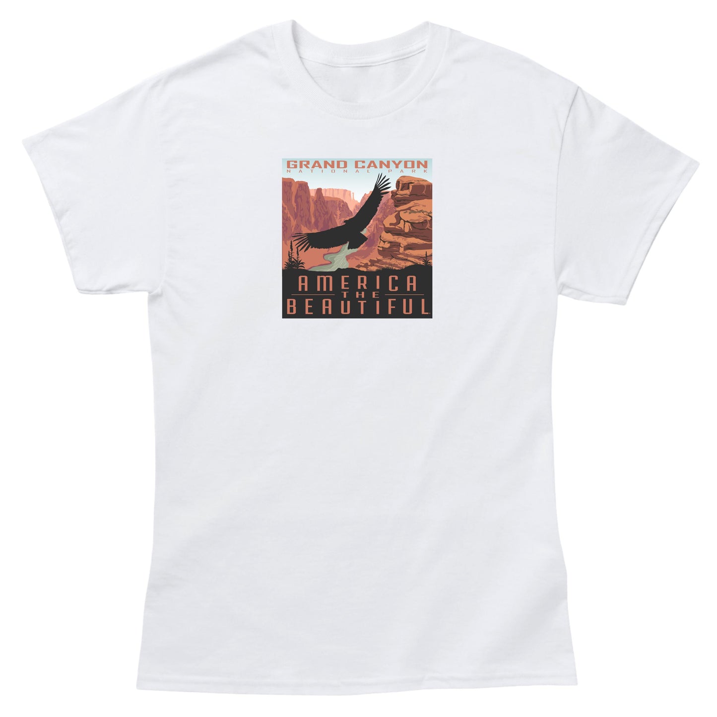 America The Beautiful® Grand Canyon National Park Soaring Condor Mens Graphic Tee