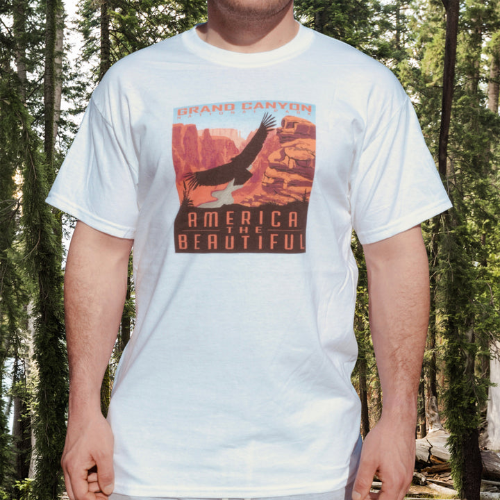 America The Beautiful® Grand Canyon National Park Soaring Condor Mens Graphic Tee