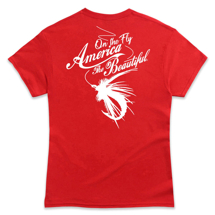 America The Beautiful® On The Fly Fishing Mens Graphic T-shirt