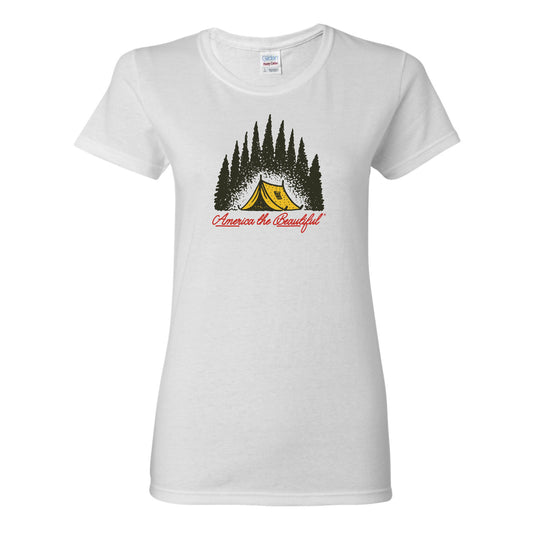 Great Outdoors Camp America The Beautiful® Womens Short Sleeve Tee