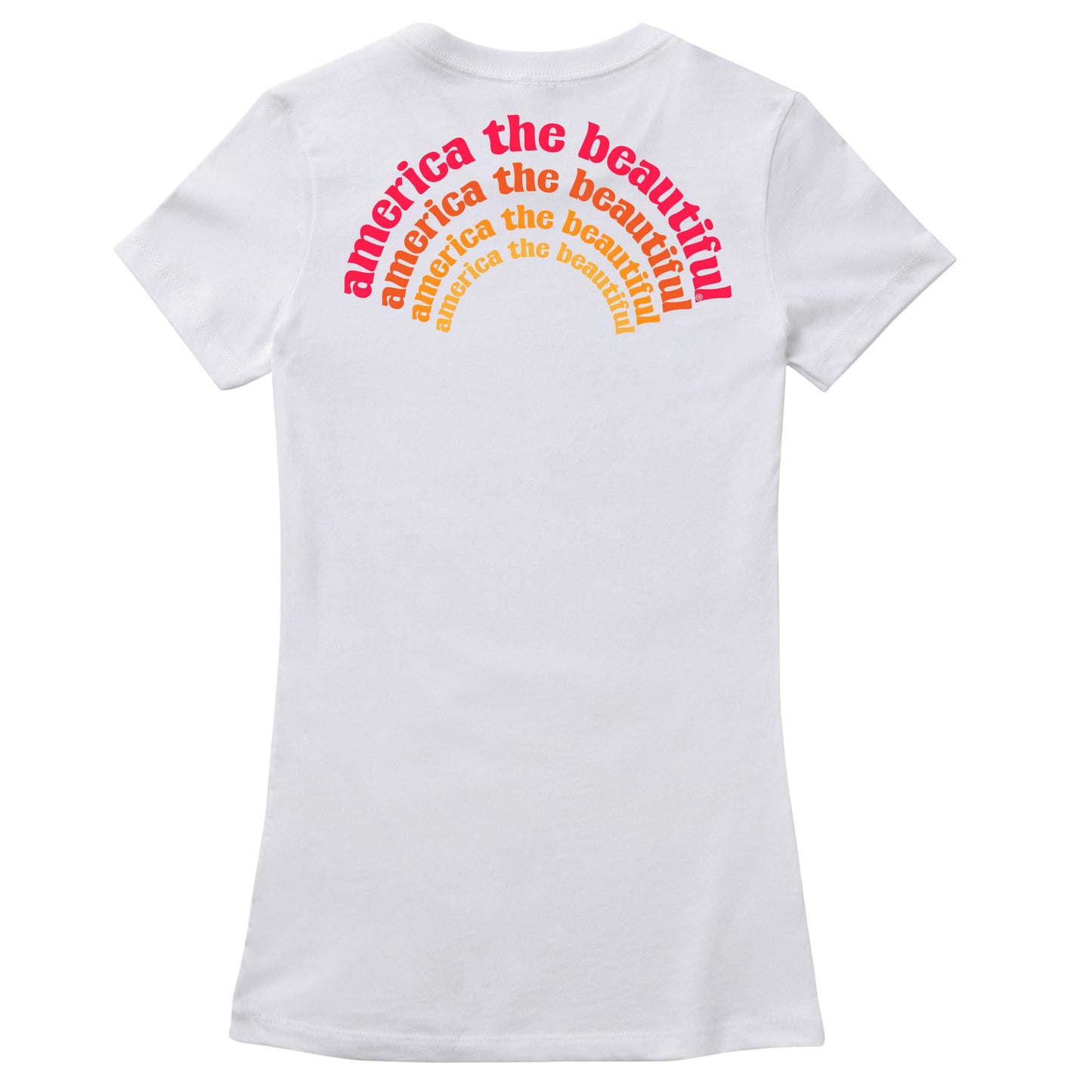 Oh What a Beautiful Morning America The Beautiful® Womens Short Sleeve Graphic Tee