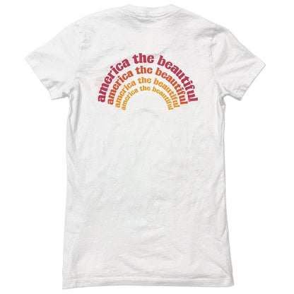 Oh What a Beautiful Morning America The Beautiful® Womens Short Sleeve Graphic Tee