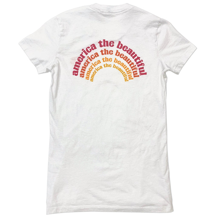 Oh What a Beautiful Morning America The Beautiful® Womens Short Sleeve Graphic Tee