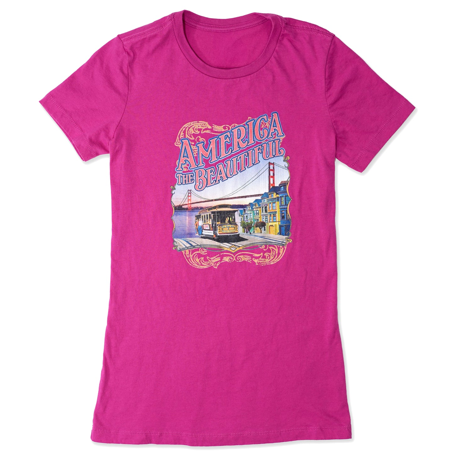 San Francisco Golden City Trolley Icon Women Graphic Tee