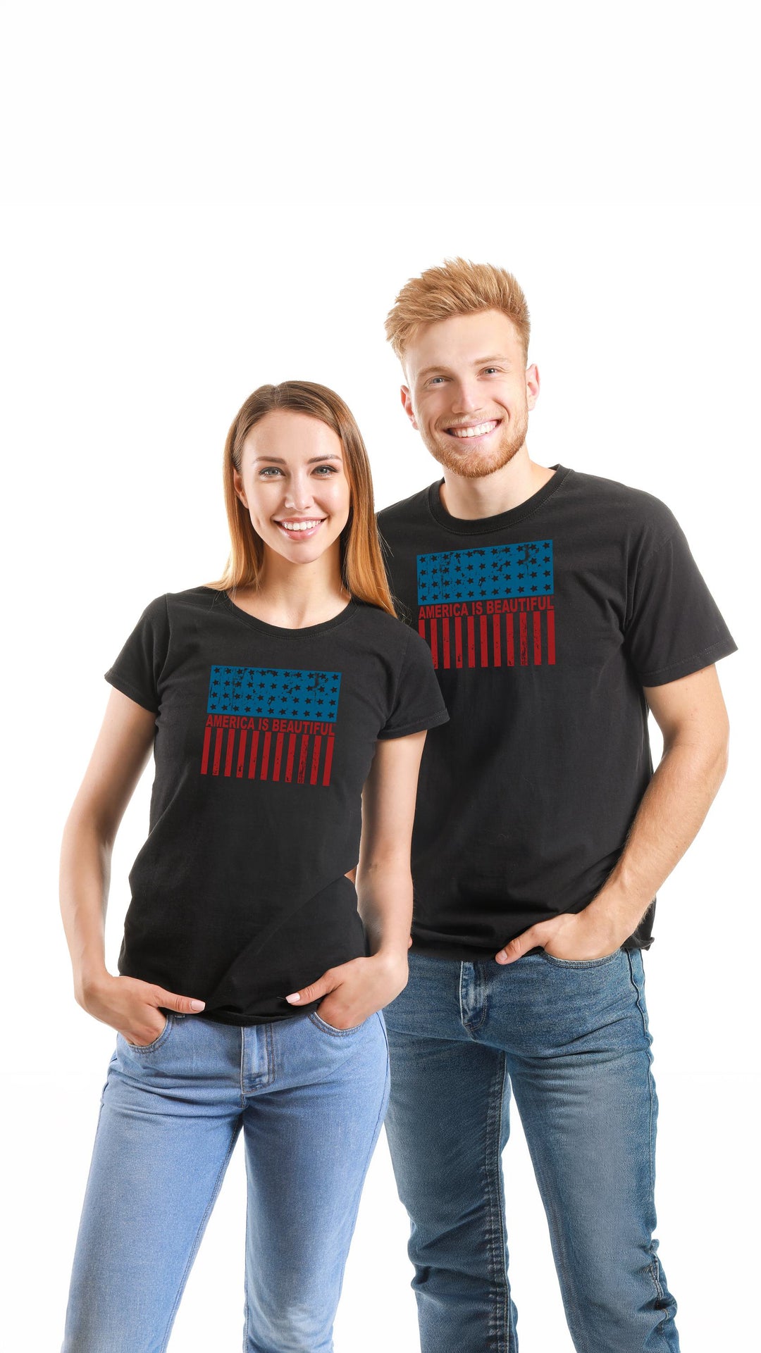 Freedom Flag Icon By America The Beautiful® Red White And Blue American Flag On Mens Black Graphic Tee