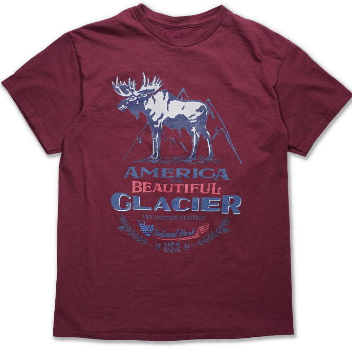 America The Beautiful® Glacier National Park Bull Moose Mens Graphic Tee