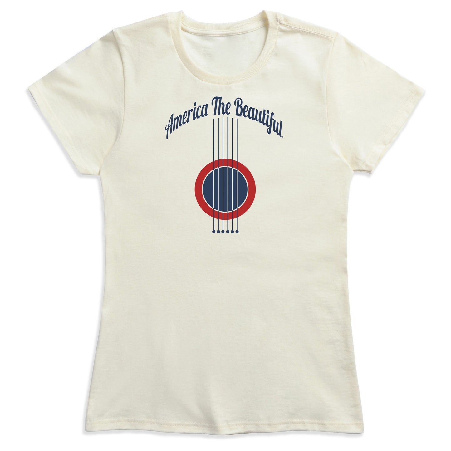 Vintage Strings Guitar Graphic Womens Tee by America The Beautiful®