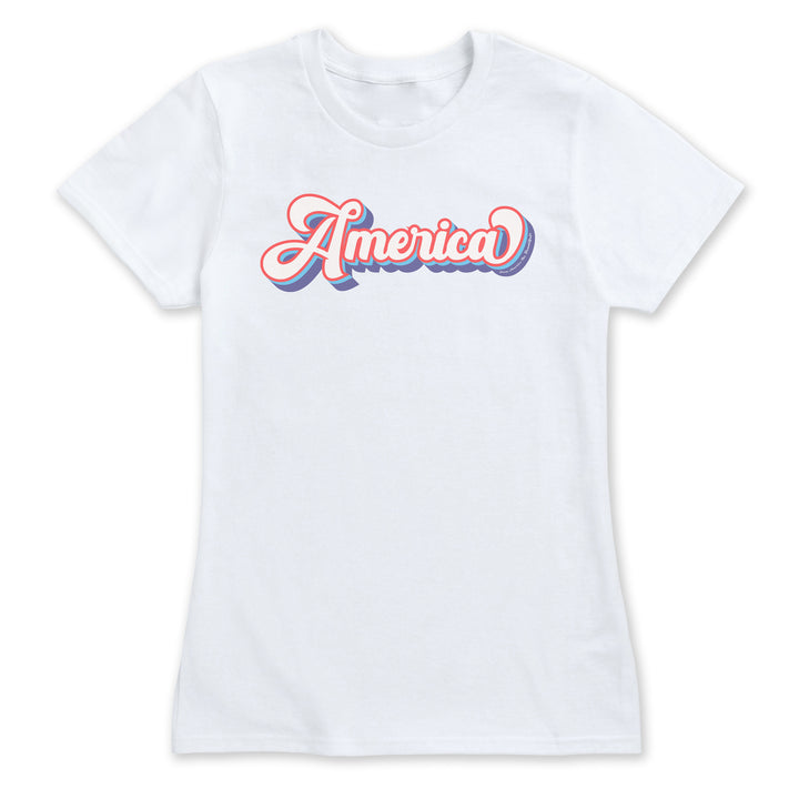 White t-shirt with &